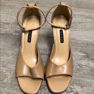 Women’s Tan Strappy Heeled Sandals